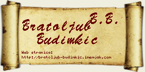 Bratoljub Budimkić vizit kartica